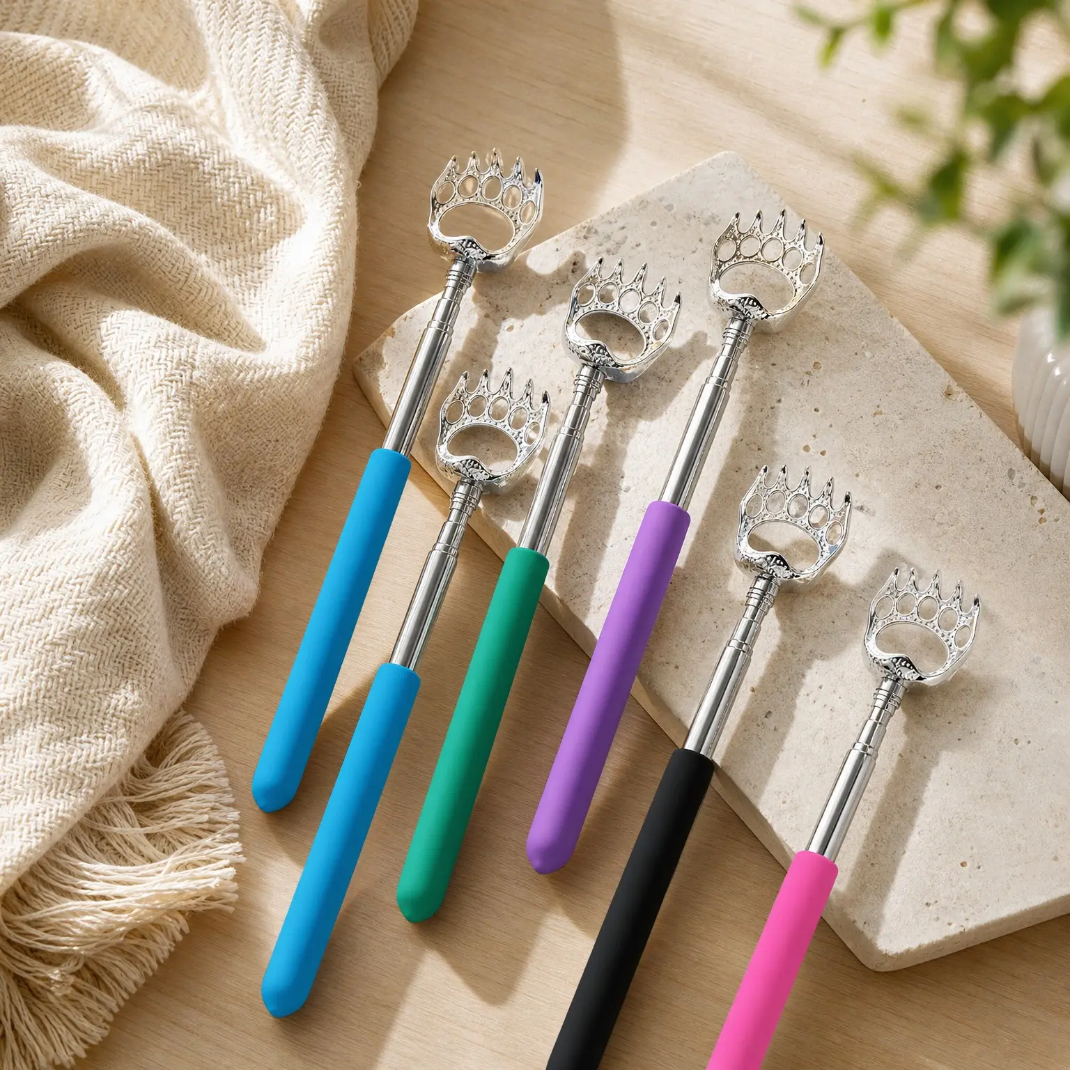 6 Pack Back Scratcher, Stocking Stuffers for Men Women Adults, Fathers Day Dad Gifts, White Elephant Gifts, Prizes for Adults, Bulk Small Christmas Gifts, Easter Basket Stuffers for Teens
