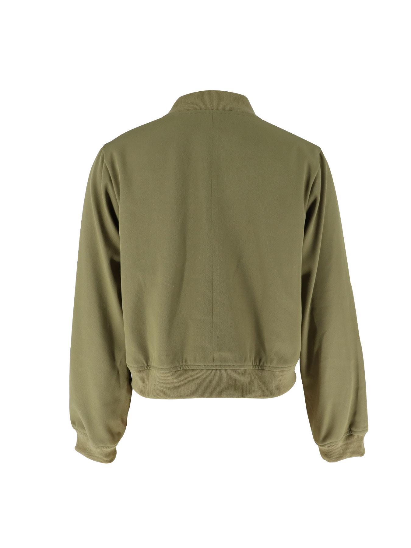 Women's Plain Flap Pocket Crop Bomber Jacket, Casual Long Sleeve Button Front Varsity Jacket, Ladies Outerwear Coats for Daily Wear