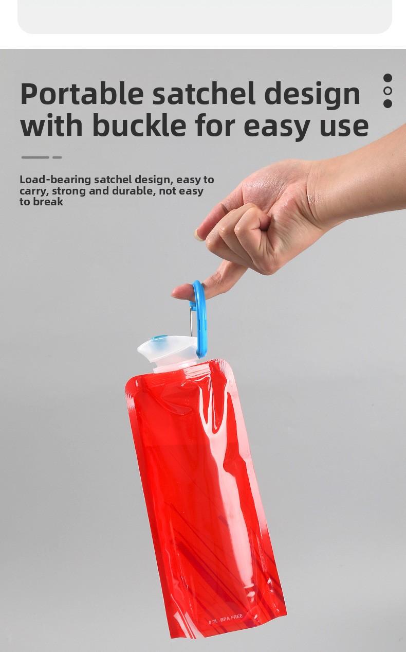 Outdoor cycling sports kettle mountaineering portable  cup plastic folding  bag  storage bag