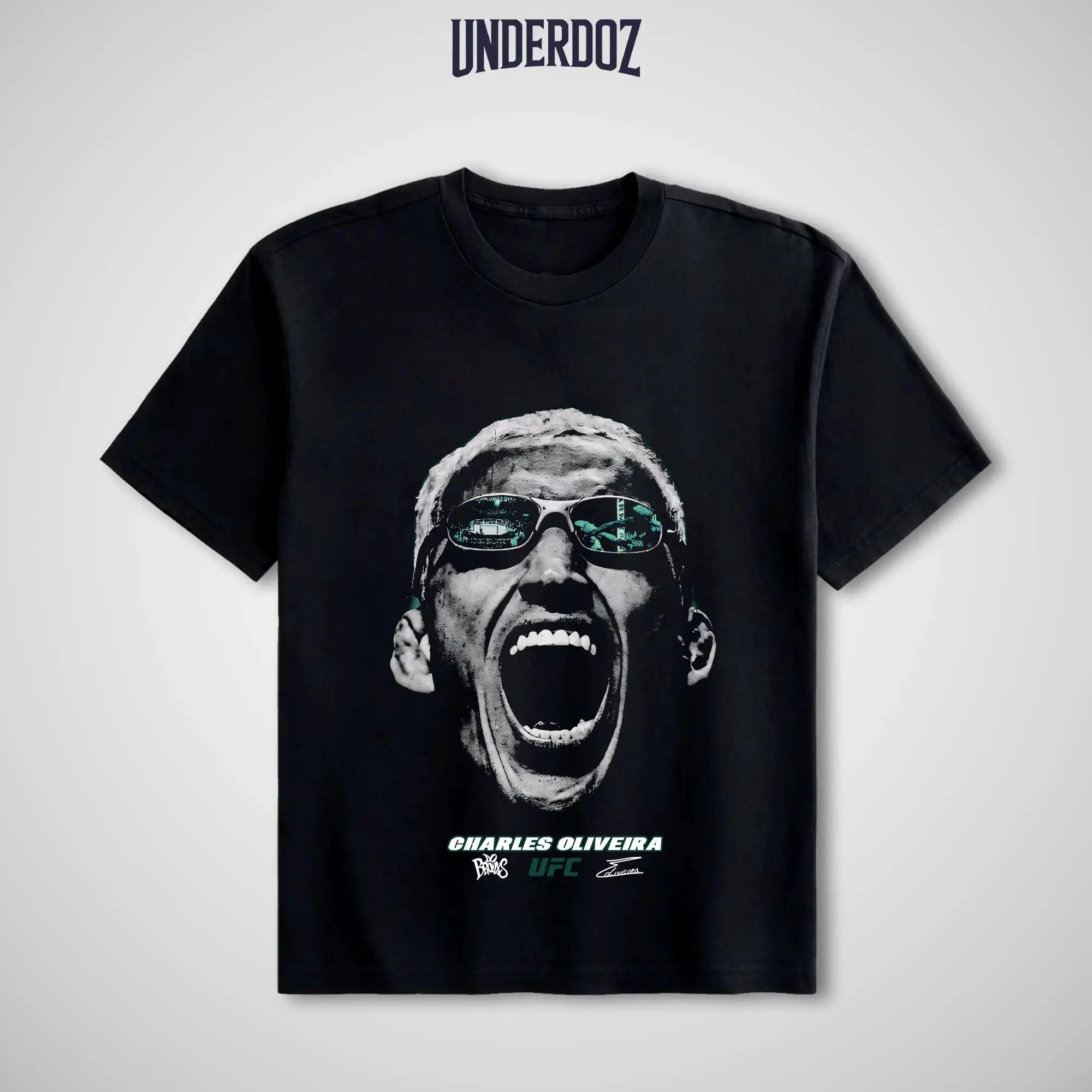 UFC Charles Oliveira "Do Bronx" Graphic Tee, Unisex Cotton Round Neck Fitted Cut Short Sleeve Casual Streetwear Tops, MMA Sports Apparel, Perfect Gift For Fight Fans | graphic tees | tiktok shop deals