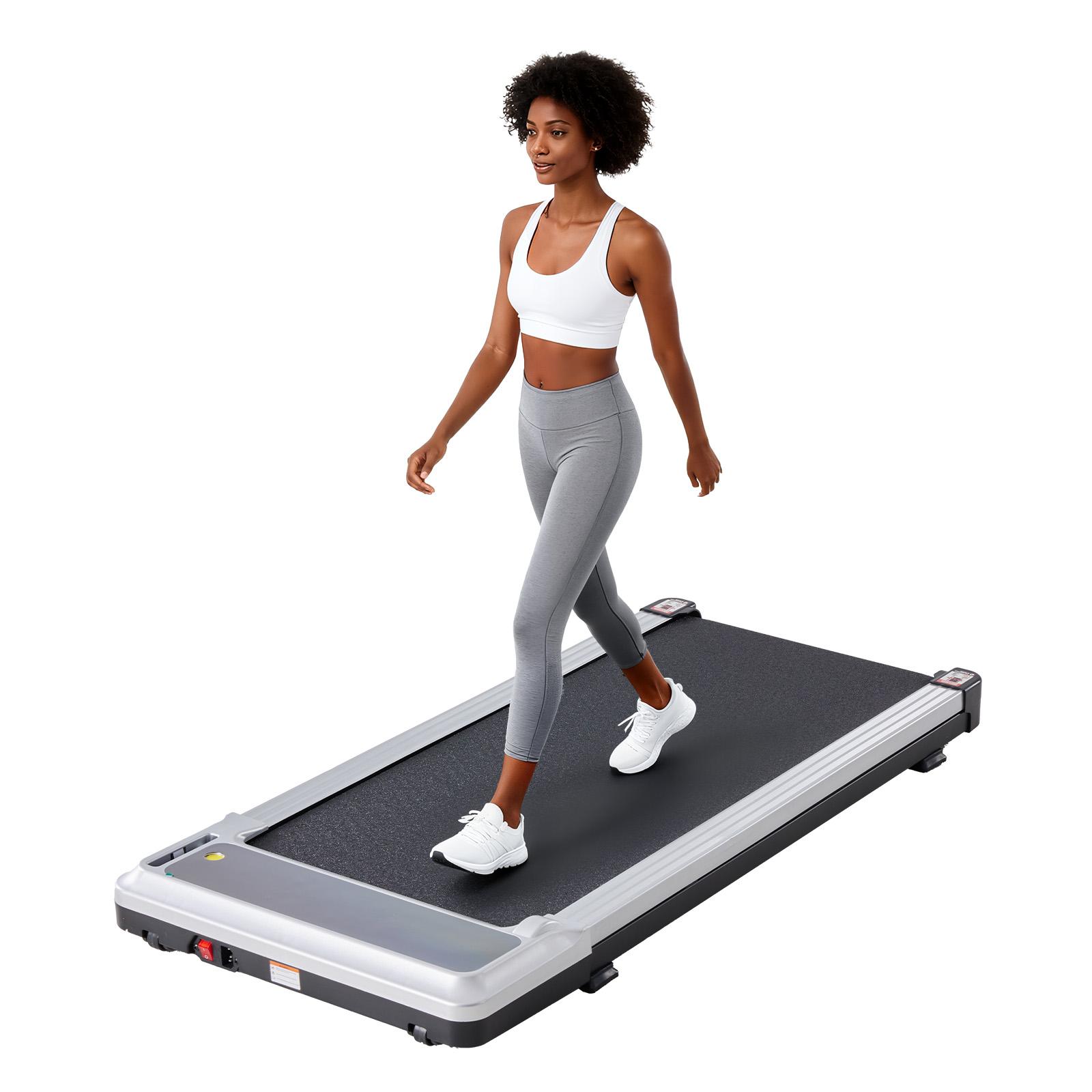 Walking Pad Treadmill, Under Desk Walking Machine with Adjustable Speed Settings, Portable Quiet Compact Treadmill for Home Office Workout