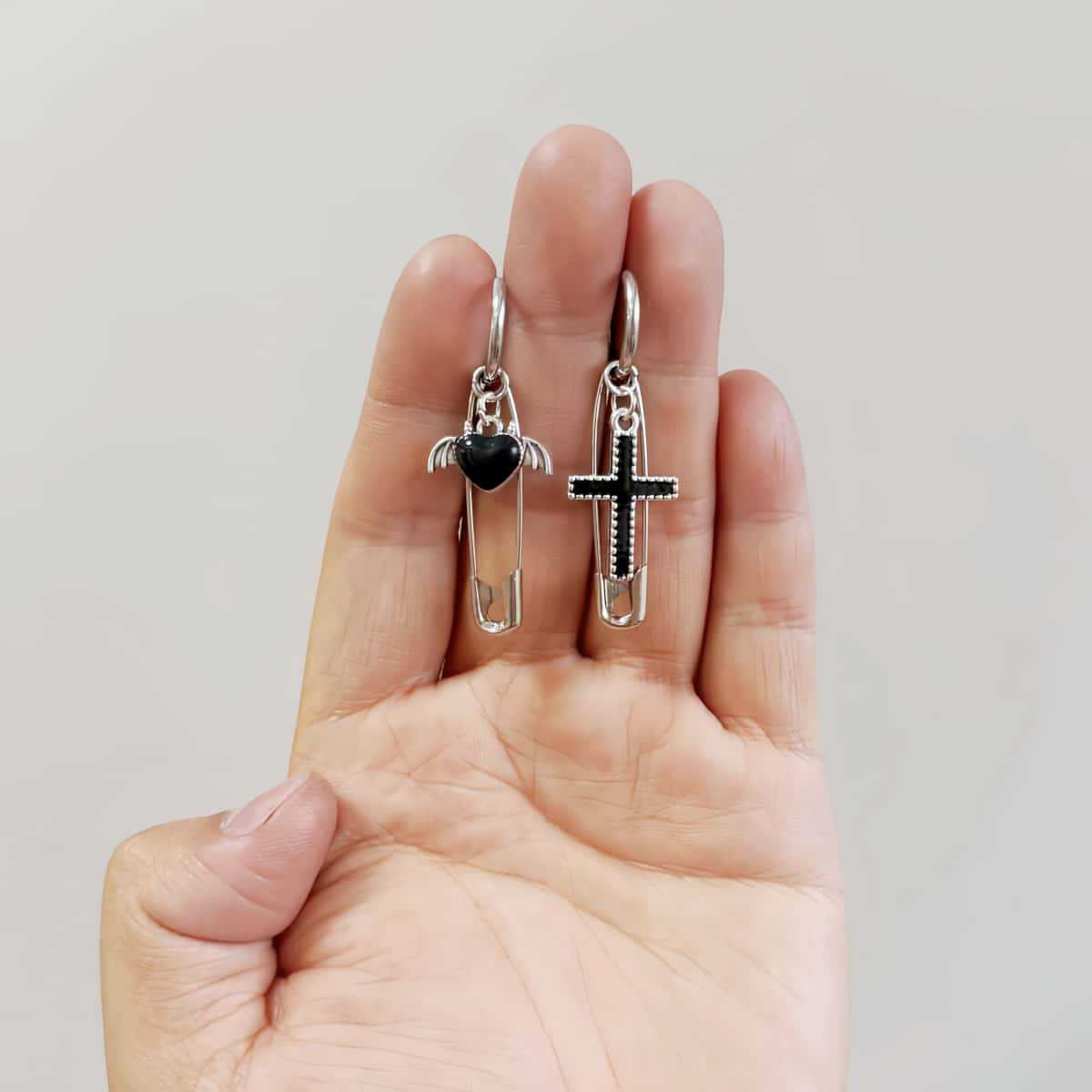 Original Korean-style fashion titanium steel stainless steel spring ear clips, earrings, ear clasps, ear pendants, stainless steel accessories