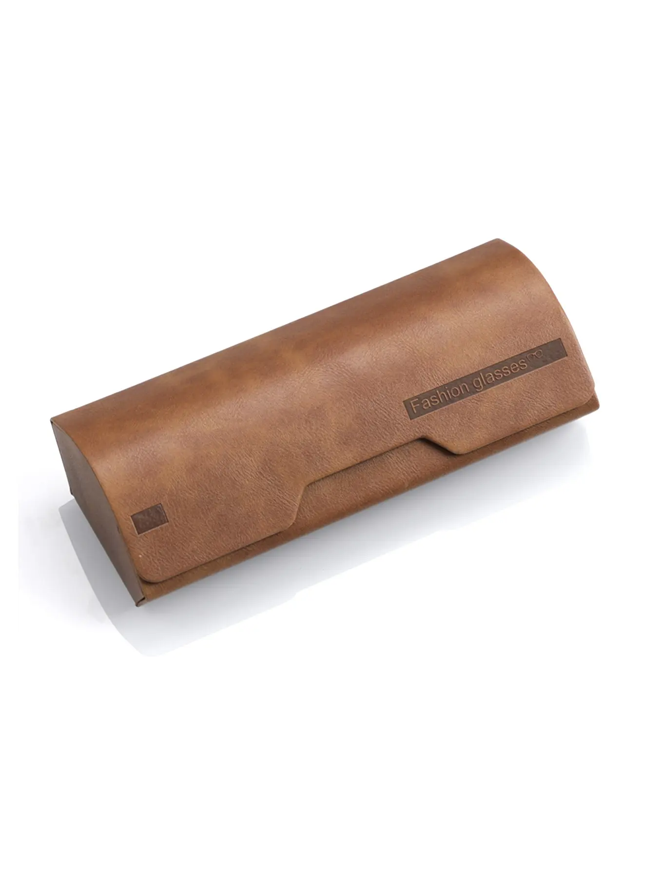 Vintage PU Leather Eyeglass Case, Magnetic Closure Portable Glasses Protector, Suitable for Prescription and Sunglasses, Unisex