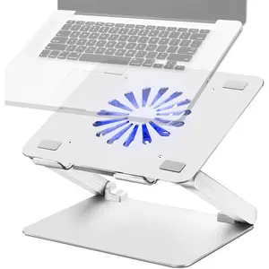 Laptop Cooling Pad with Low-Noise Fan and 3.0 USB Hubs, Ventilated Laptop Cooler  Overheating,  Laptop Stand Support Up to 17" Gaming Notebook ,