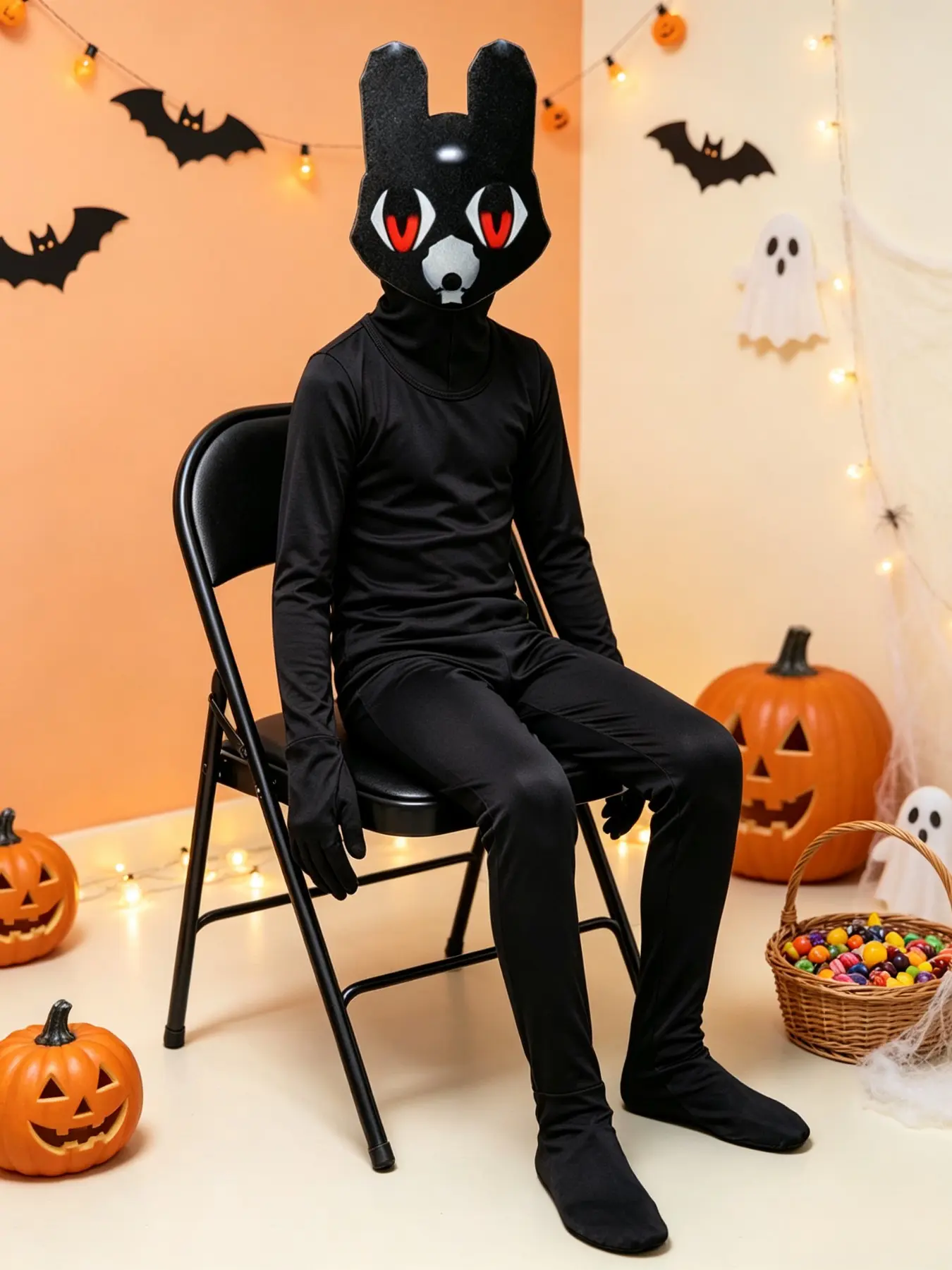 Animal Hospital Costume Set for Kids, Cute Cartoon Jumpsuit with Mask, Perfect for Halloween and Back-To-School Season