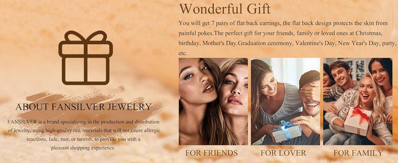 CASSIECA 20G Hypoallergenic Flat Back Earrings for Women Men Silver Stainless Steel Stud Earrings Brithstone Cubic Zirconia Studs Surgical Steel Cartilage Earrings for Sensitive Ears