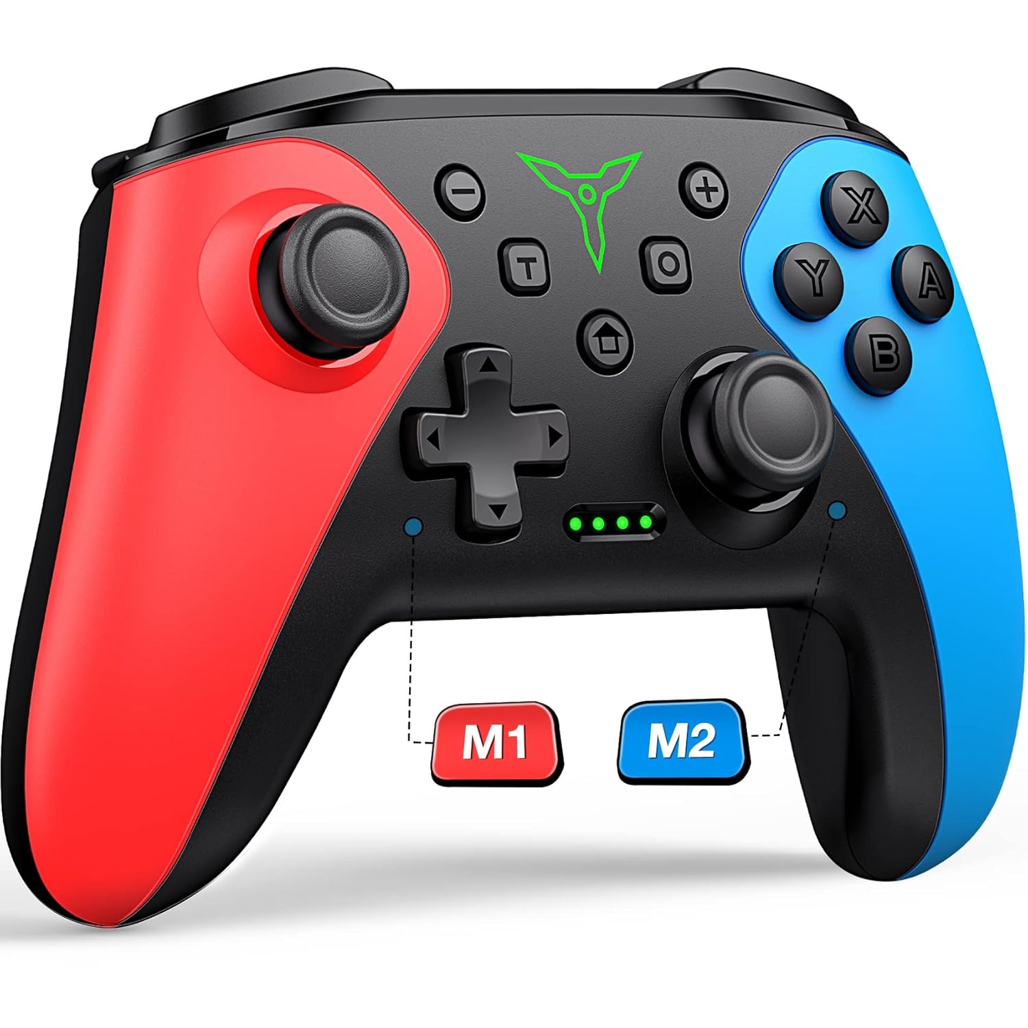 Wireless Switch Controller for Switch/Lite/OLED Controller, Switch Controller with a Mouse Touch Feeling on Back Buttons, Extra Switch Pro Controller with Wake-up,Programmable, Turbo Function