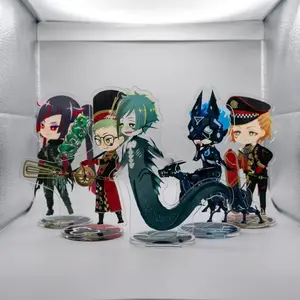 Anime Game Twisted Wonderland Acrylic Stand Keychain 10cm Chibi Malleus Riddle Azul Idia Vil Ace Desk Deco Collectible Fan Gift