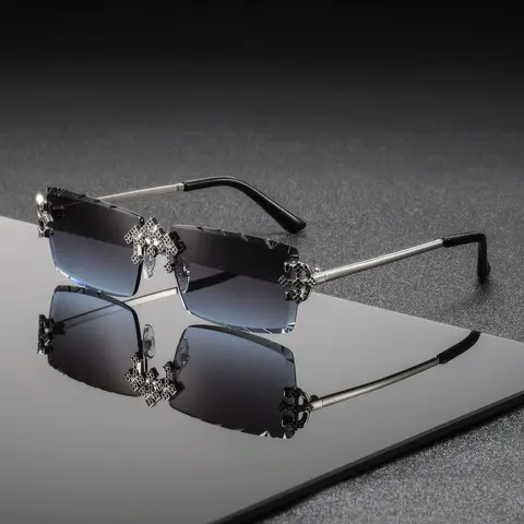Men's Square Frame Glasses, Elegant Street Style, No Half Frame, Decorative Lens, Zinc Alloy, All Seasons, Fashion Eyewear, Cool Glasses