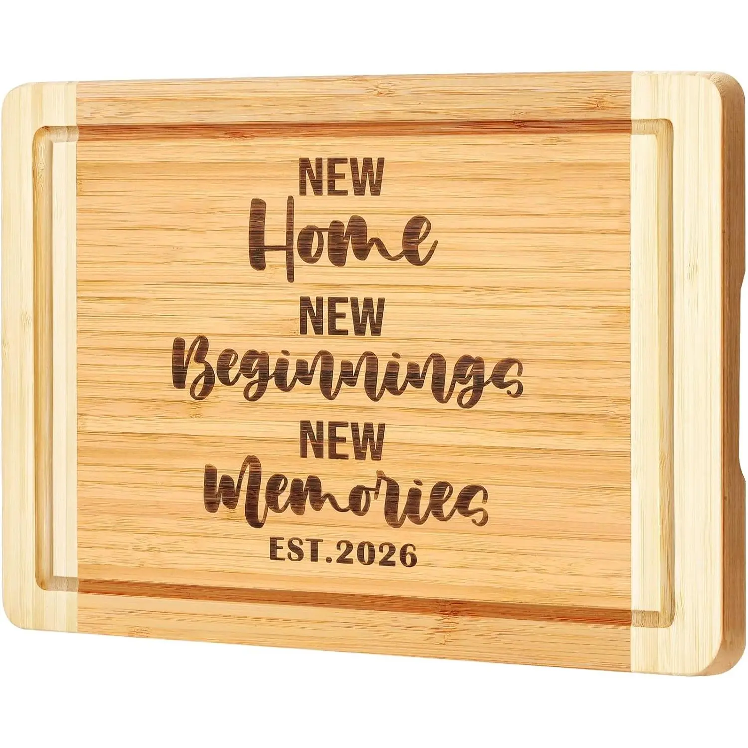 House Warming Gift New Home 2026,Engraved Cutting Board New Home Gift Ideas |   New Beginnings Gifts for Women Men Couple New Homeowner Closing New Apartment Essentials New Memories