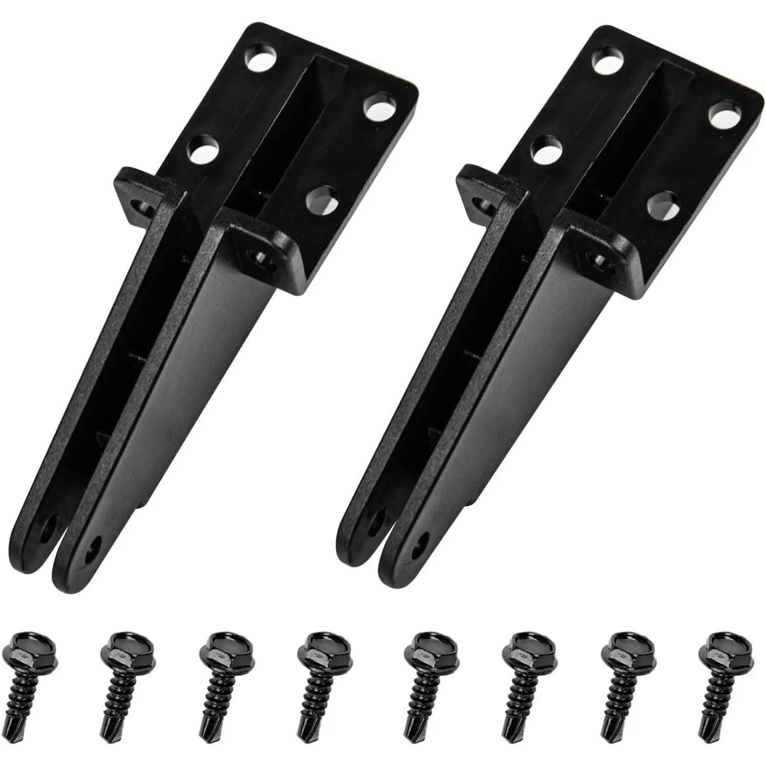 Screen Door Closer Bracket, Repair Jamb Bracket Plastic Storm Door Bracket Fit for V1709 V1346 and Most Door Closers, Protecting Doors from Wind Damage, Screen Door Hardware Kit Black