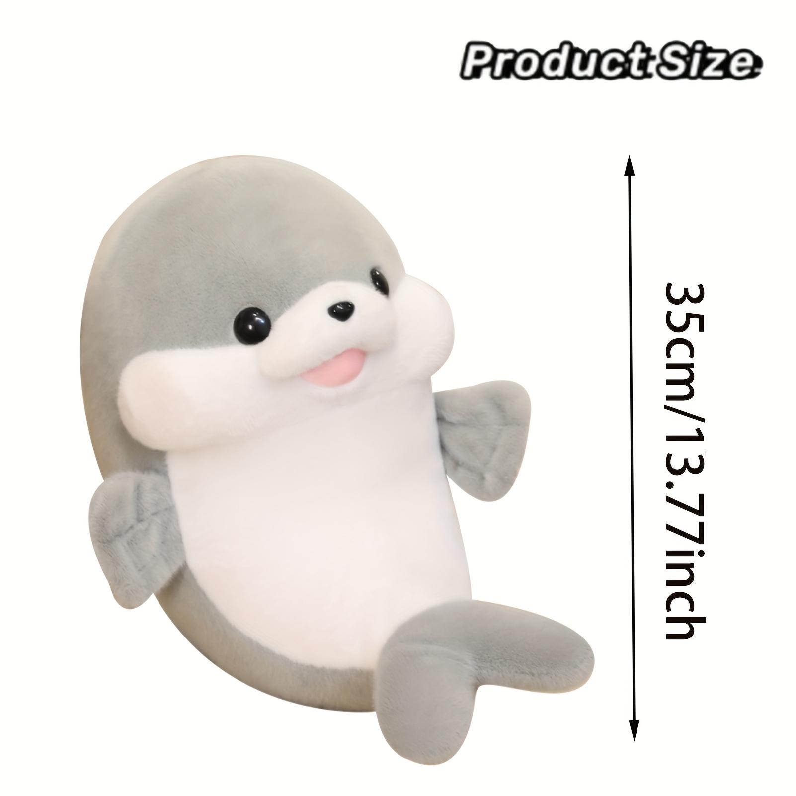 Adorable Seal Plush Toy - Soft Cuddly Stuffed Suitable for Aquatic-Themed Gift, Cozy Lying Seal Design, /Grey/, Perfect for Bedtime panion & Decor for & (Birthday, Christmas)