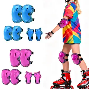6pcs/1set Youth/adult Knee Pads Elbow Pads with Wrist Guards, Protective Gear Set for Roller Skating, Skateboard, Cycling, Bike, Scooter
