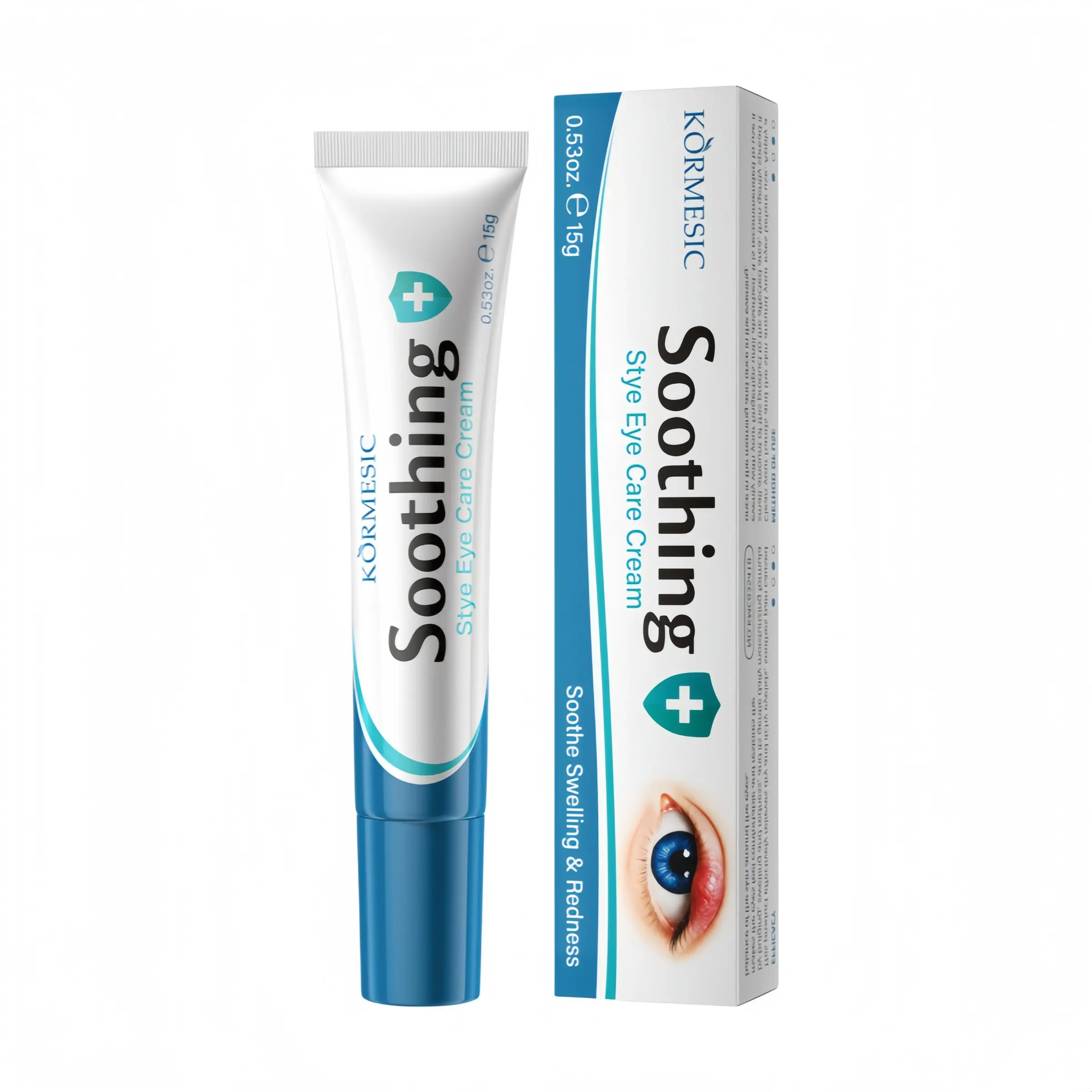 Gentle Soothing Eye Cream for Eyelid Skin, Light Texture Non-Greasy, Daily Eye Area Skin Care to Calm Swelling & Red Appearance