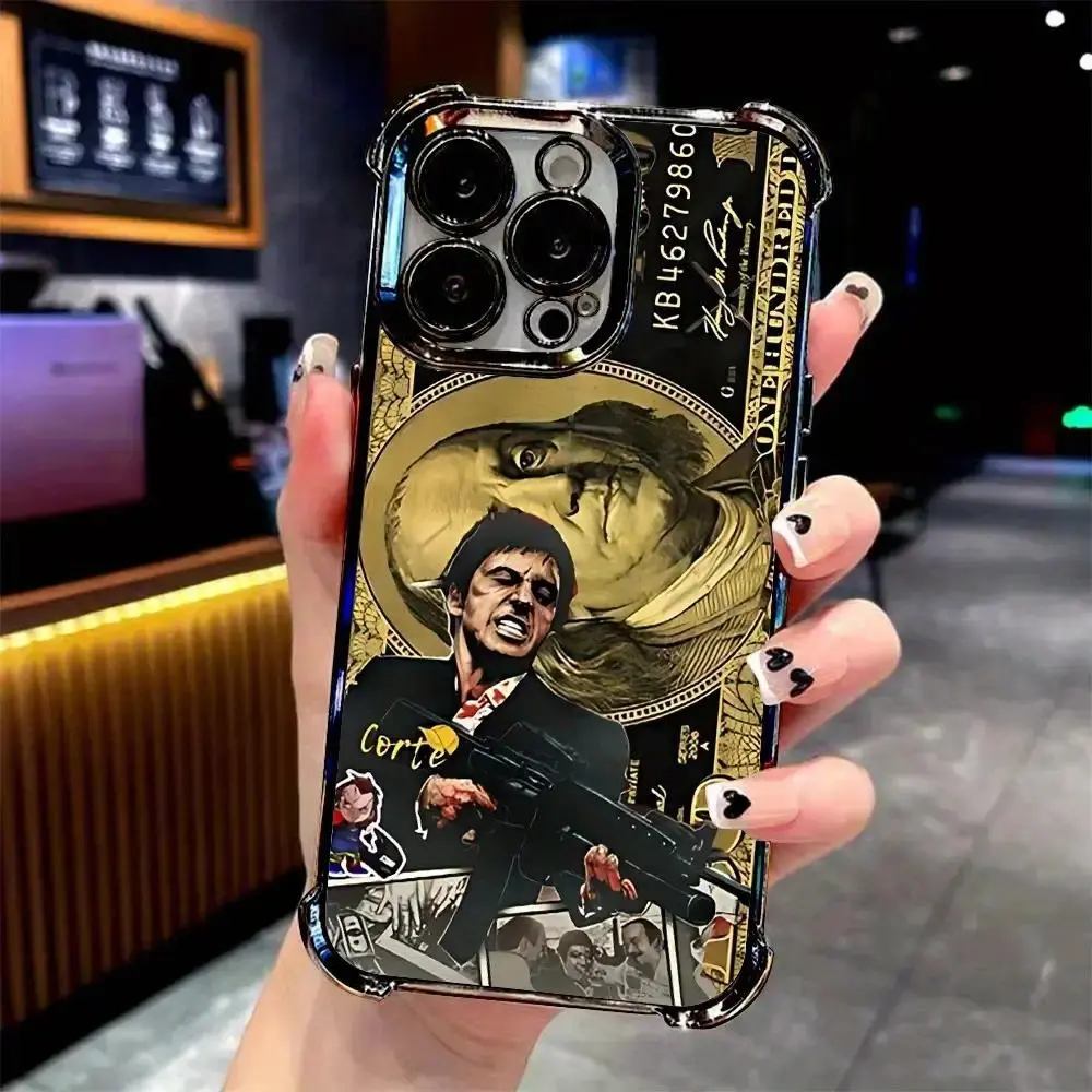 Scarface Stylish Phone Case for iPhone 17,16,15,14,13,12,11,Pro,Max,Plus Phone Cover, with a Soft Transparent Back for Drop Protection