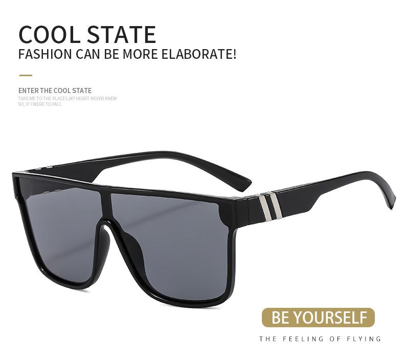 Sunglasses for men and women, true film one-piece sunglasses, outdoor cycling and fishing sunglasses, UV protection