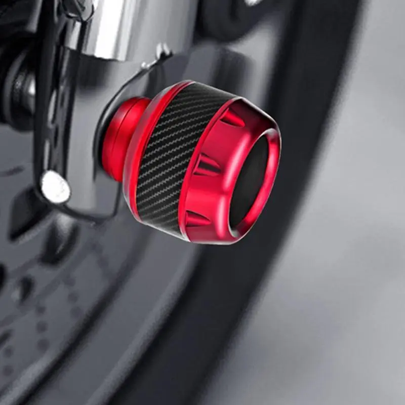 Universal Motorcycle Frame Slider Aluminum Alloy Front Fork Cup Falling Crush Protector Carbon Fiber for Motorbike Scooter