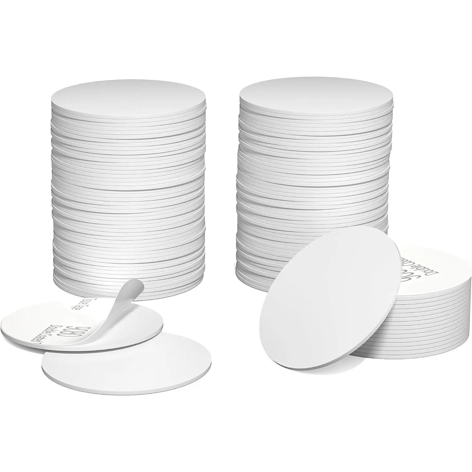 50 Pieces NFC Tags NTAG215 NFC 215 Tags Blank NFC Coins White NFC Stickers Cards with Adhesive Back, Compatible with TagMo and NFC Enabled Devices