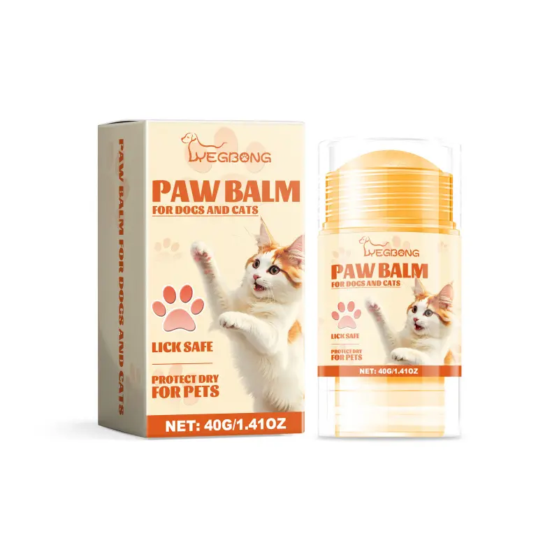 Yegbong All-Natural Nutrient Oil Paw Balm with Beeswax & Argan Oil - Pet (Dog, Cat, Rabbit) Claw & Nose Moisturizer, Road Protection Wax, Nourishes Paws, Relieves Dryness, Softens Aged Cuticles, Restores Pad Elasticity, Cold-Heat Resistant, Enhances Grip,