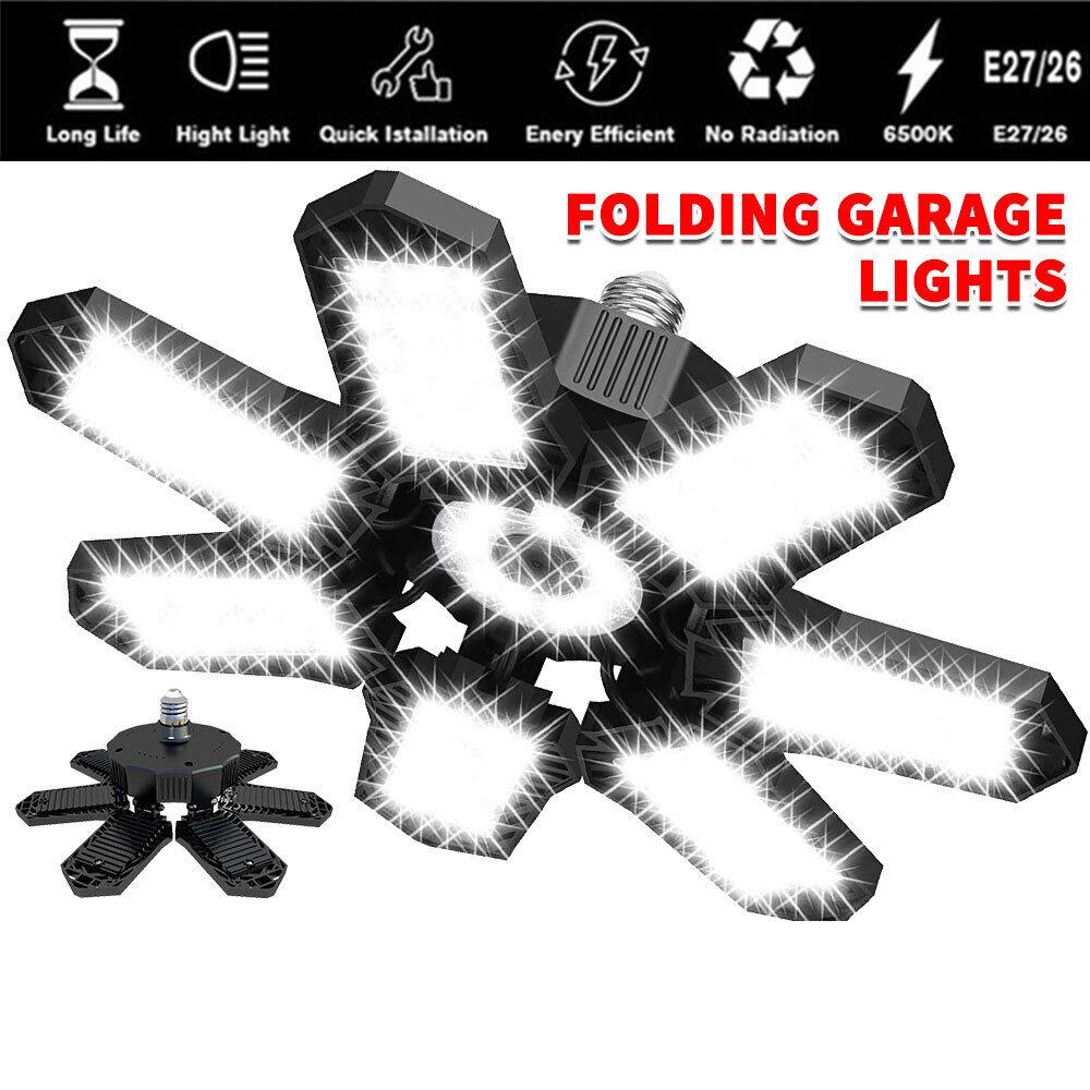 LED Garage Light 160W Deformable Bright Shop Ceiling Bulb Lamps, Led Workshop Ceiling Light, E26/E27 6500k Daylight Ultra Bright Garage Lighting, Deformable 7+1 Adjustable Panels Basement Bulb For Barn, Warehouse, Garage LED Garage Light 160W Deformable Bright Shop Ceiling Bulb Lamps, Led Workshop Ceiling Light, E26/E27 6500k Daylight Ultra Bright Garage Lighting, Deformable 7+1 Adjustable Panels Basement Bulb For Barn, Warehouse, Garage