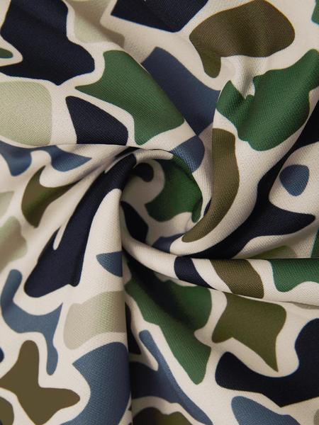 Unisex Camo Print Shorts, Regular Fit Casual Street Shorts for Summer, Fashion Men's Bottoms for Daily Wear