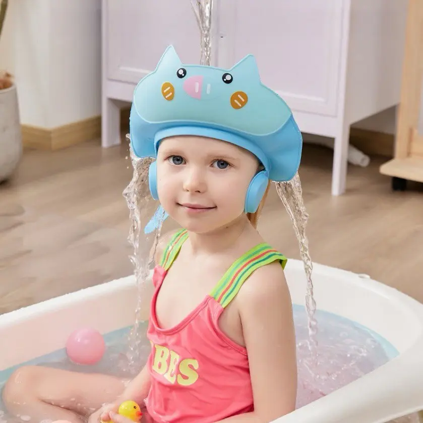 Adjustable Pig Hair Cap, Essential Shower Bathing Accessory, Perfect for Shampooing and Washing, Comfortable and Practical, Must-Have for Daily Use