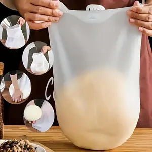 1pc Silicone Kneading Bag - BPA-Free, Non-Stick & Durable - Professional-Quality Mixing Tool for Bread, Pastry, Pizza & More - Perfect for Restaurant & Home Baking - Easy Clean & Storage