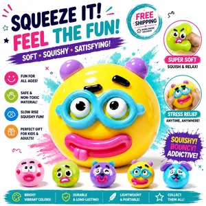 Smushers Squishy Toy, Slow Rise Sensory Fidget, Stress Relief Squeeze Toy, Collectible Fun