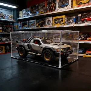 1 Set Of Multifunctional Acrylic Dustproof Display Box, Suitable For Personal Collection And Commercial Storage Display, High Transparency, Sturdy, Suitable For Cosmetics, Collectibles, Decorations, Suitable For All Scene Display Boxes