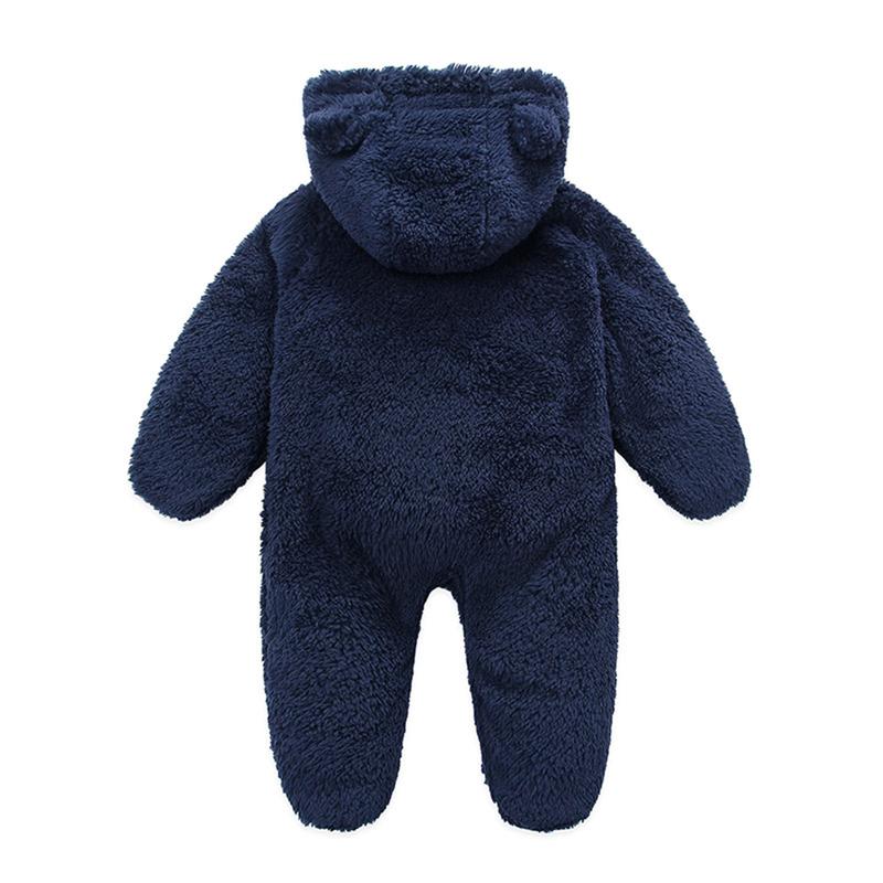 Newborn Baby Boys Girls Bear Ear Fleece Jumpsuits Outfit Long Sleeve Hooded Romper Winter Warm Snowsuit Clothes Newborn Baby Boys Girls Bear Ear Fleece Jumpsuits Outfit Long Sleeve Hooded Romper Winter Warm Snowsuit Clothes