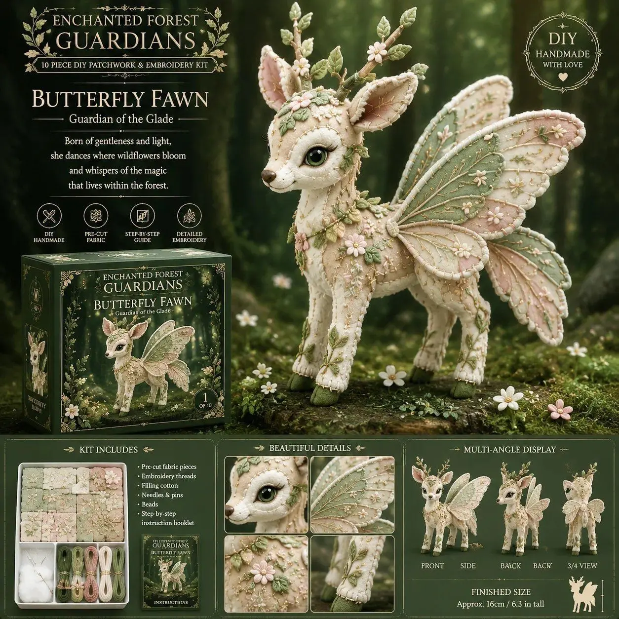 Enchanted Forest Guardians DIY Kit, Creative Craft Set, Perfect for Kids & Adults, Fun Educational Activity, Ideal Gift Idea