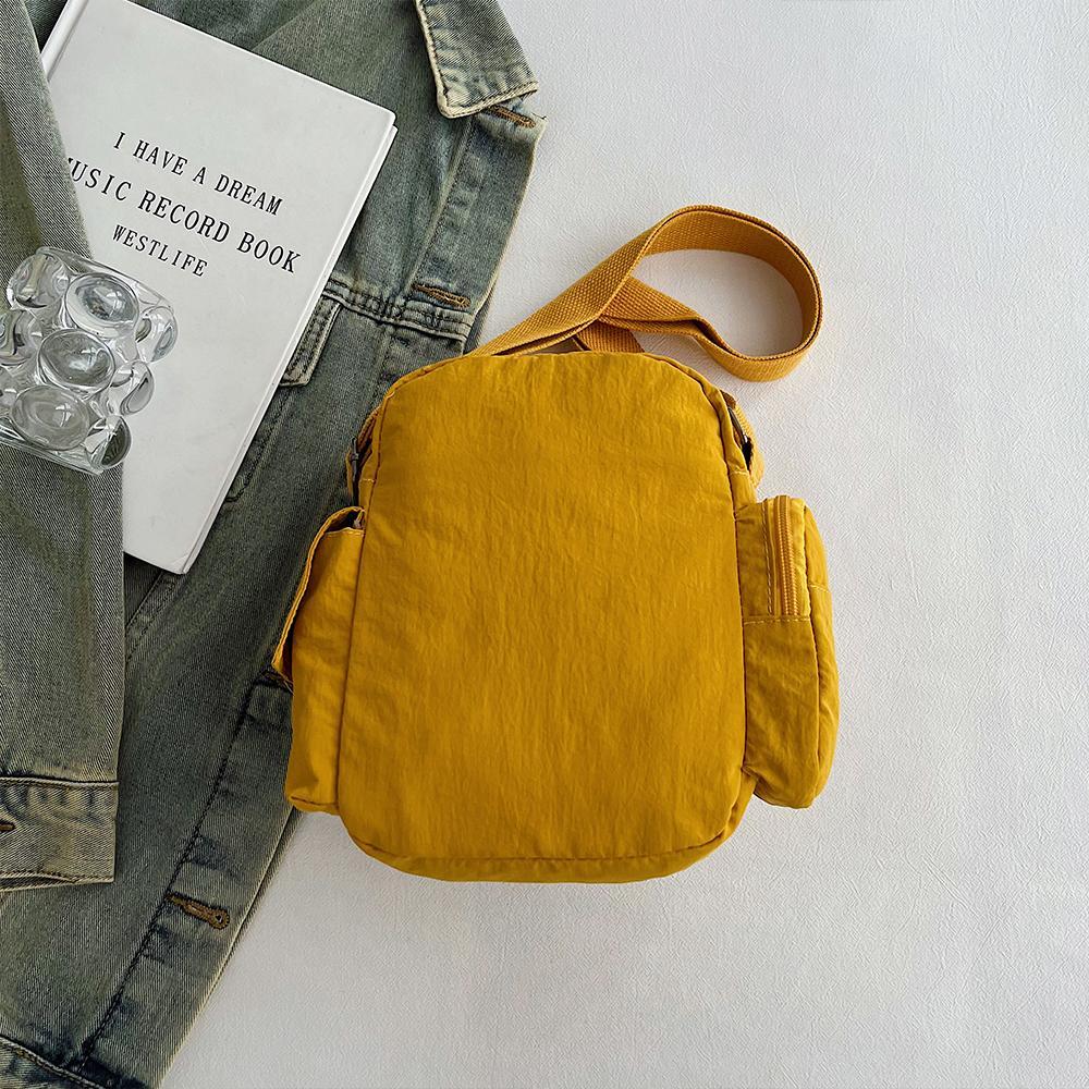 Versatile Nylon Small Square Bag Multi-Functional Large Capacity Commuter Mini Shoulder Bag Mountaineering Bag