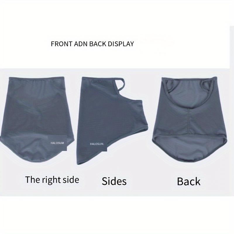 Summer unisex ice silk face covering sports face towel with lightweight mesh design