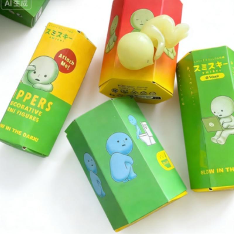 Hot Selling Smiski Hippers Mini Blind Box Bedroom Fitness Multi Theme Luminous Doll Ornaments Ideal Blind Box Toys Gift