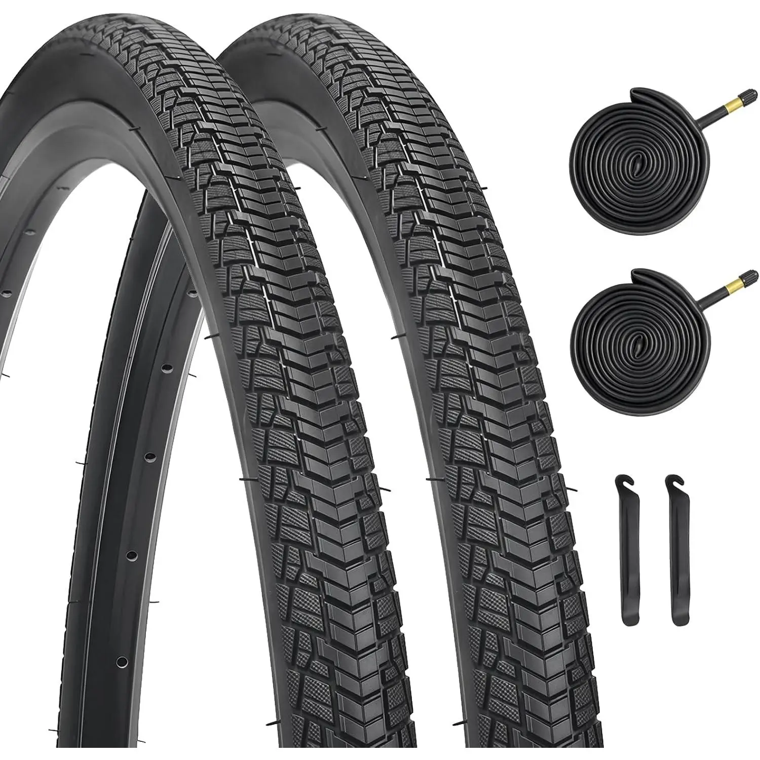 2 Pack 700-38C Bike Tire, YILUXING Foldable 700C Bicycle Tire and Tubes for City Bike Commuter Bike Hybrid Bike