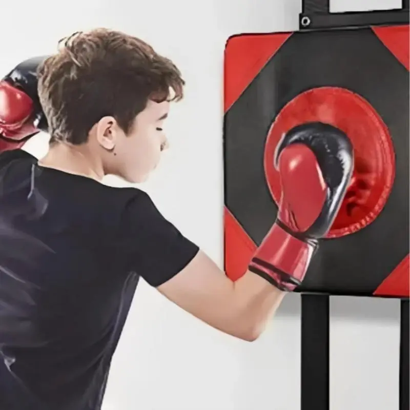 Wall-Mounted Boxing Bag, Portable PU Leather Punching Target, Boxing Pad, Wall-Mounted Boxing Mat, Ideal for Home Gym Training