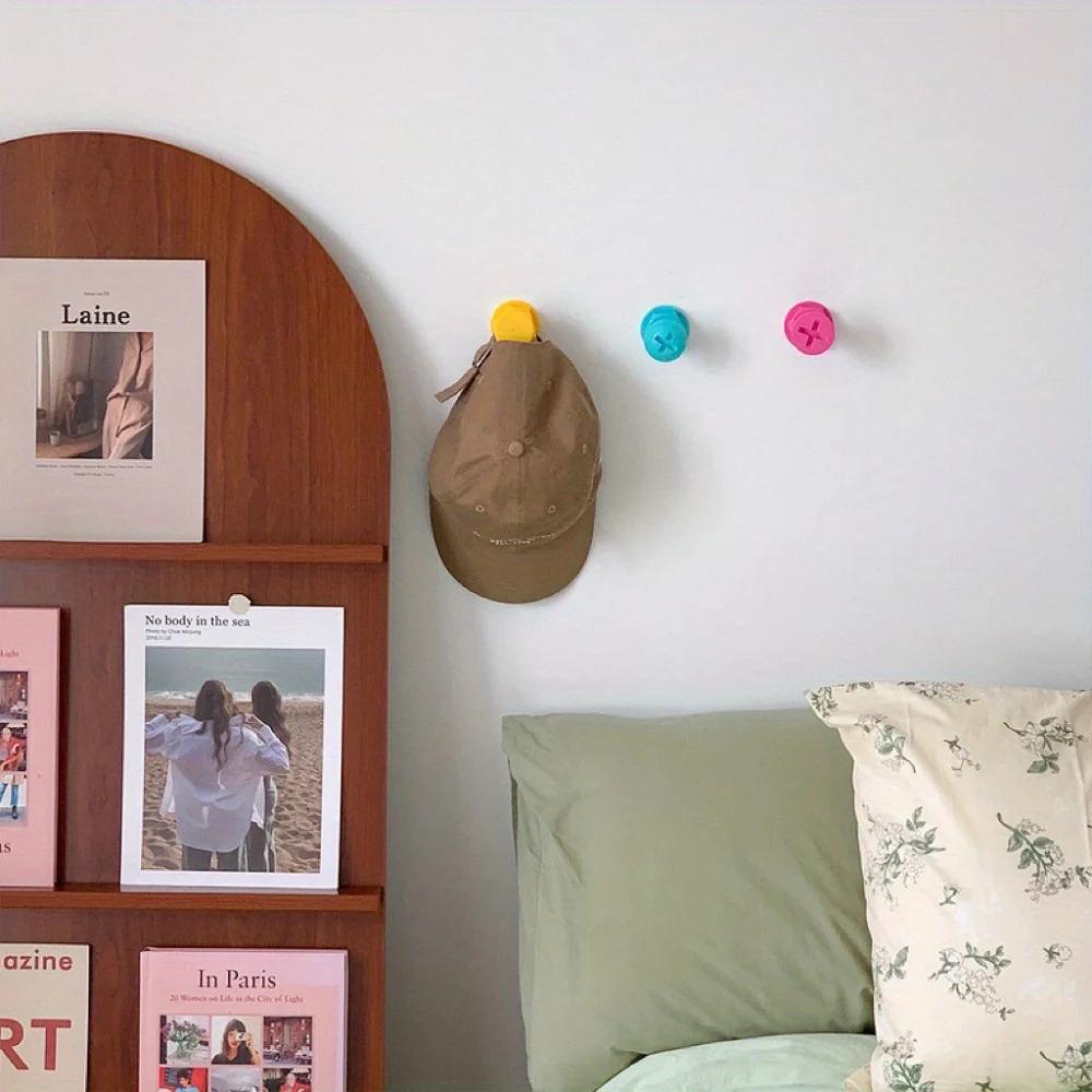 Screw adhesive hook, creative hook, wall hook, clothing hook, behind-the-door hook, strong adhesive, no drilling required, cute children's hook