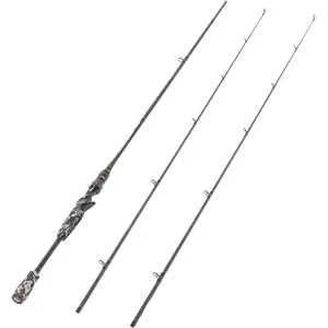 E Series - Camo Legend 2- 7- Casting Rod 24 Ton Carbon Fiber Baitcasting with 2 Tips - Medium and Medium Heavy Portable Bass Fishing Rod Baitcaster JianShuLuxe
