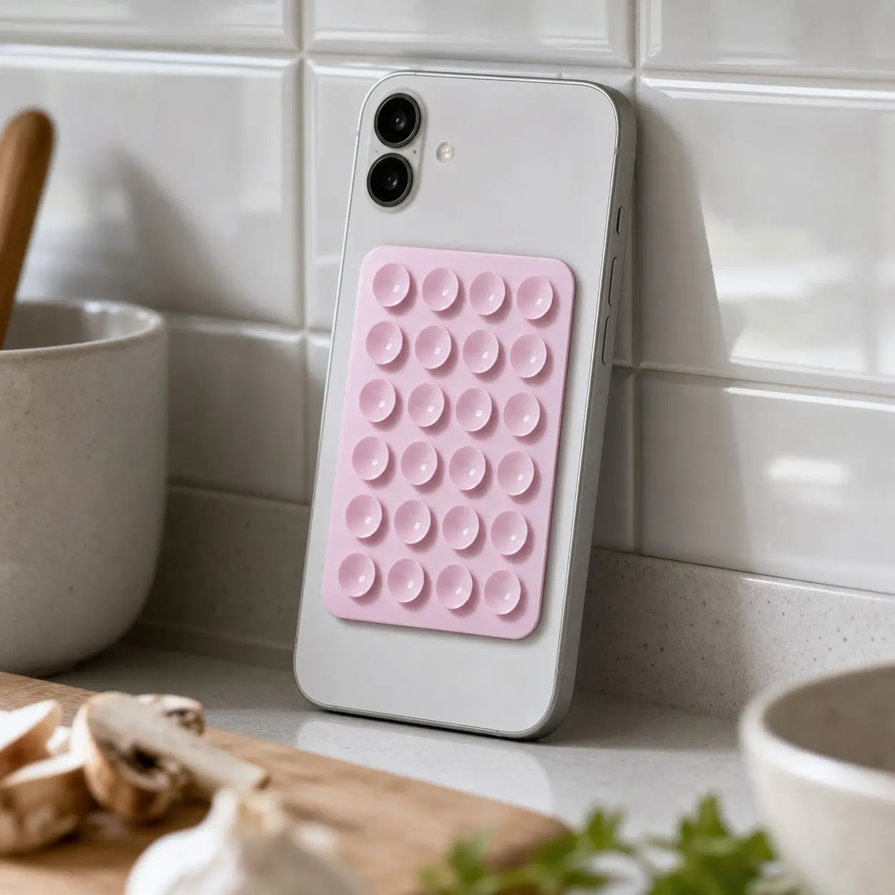 Multifunctional Silicone Dual-Sided 24-Piece Suction Cups, Durable Phone Mount Holder, Mobile Phone Holder, Versatile and Robust Silicone Suction Cup Stand