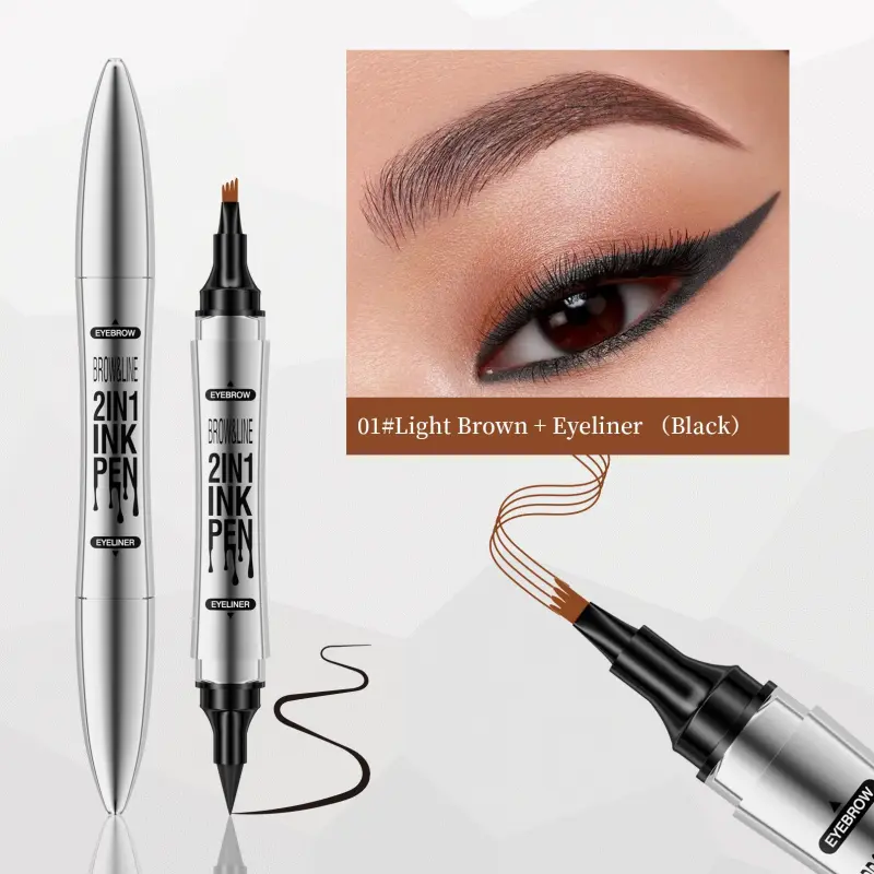Eyeliner 01#light brown,Long-lasting color, will not fade easily