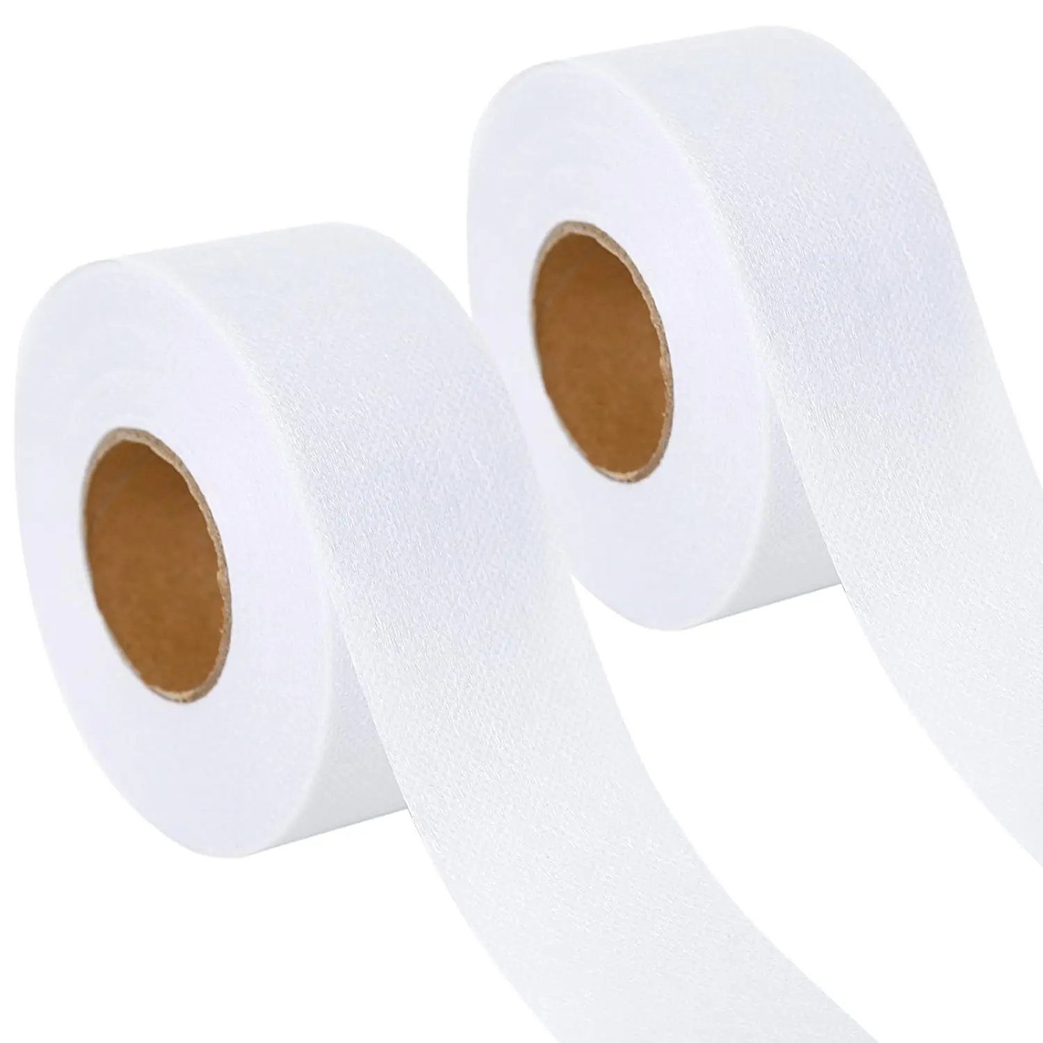 2 Rolls Fusible Batting Tape for Quilting -1.5 Inches x 30 Yards White Batting Seam Tape, Fusible Sheer Binding Tape for Batting Sewing