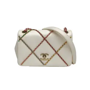 Pre-owned CHANEL Colorblock Gold Hardware 2021 21P COCO P226156845