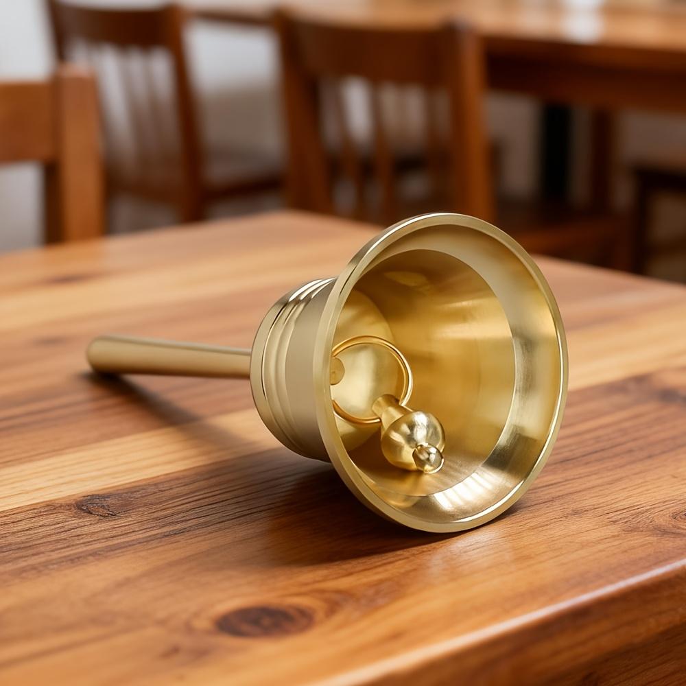 Brass Hand-Held Bells | Vintage Decorative Bells in VARIOUS SIZES, Handle Bells for Collectible Desktop Ornaments, No Electricity Required