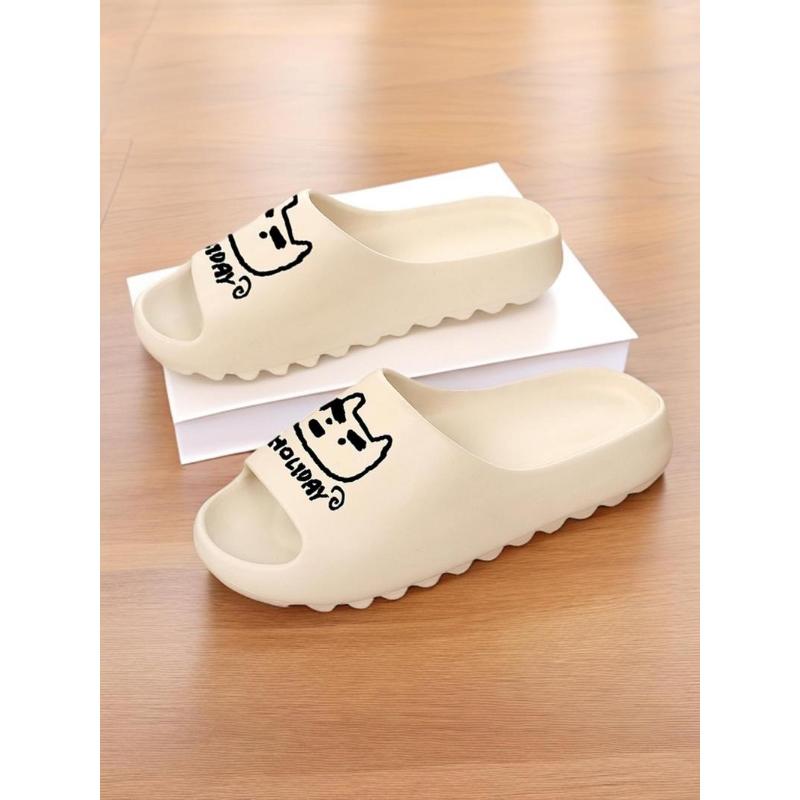 (New)Women's Cute Cartoon Dog Pattern Slides, Casual Soft Comfortable Home Slippers, Non-slip Slippers for Indoor & Outdoor Wear, Girl(Gift)11