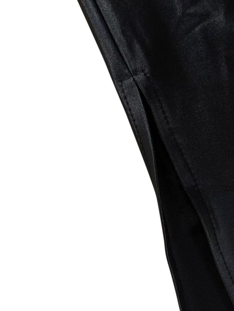 Women's Solid Zipper Back Bodycon Skirt, Elegant Fashion Casual High Waist Midi Skirt for Daily Outdoor Wear, Women's Skirt for Spring Fall, Womenswear