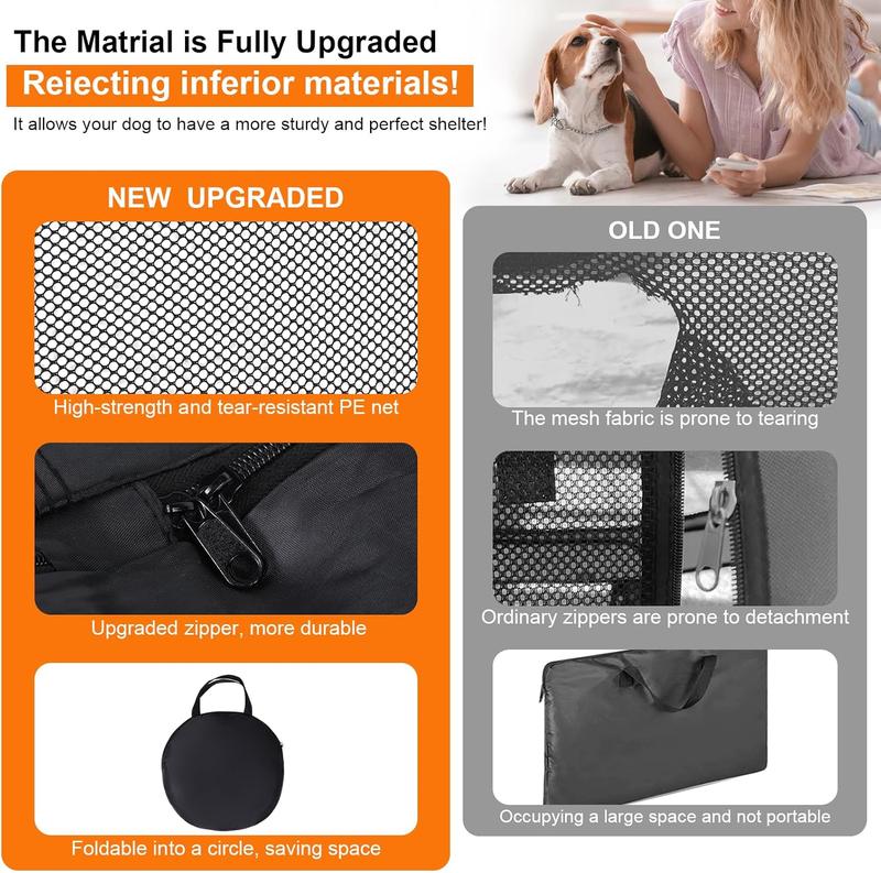 Playpen,Portable Pet Puppy Playpen, Puppy  Play Pen for Indoors,Dogs Tent for Indoor Cats,Kitten Playpen,Collapsible Small Cats Crate Cage for Small Dogs with Carrying Case(Grey, S)