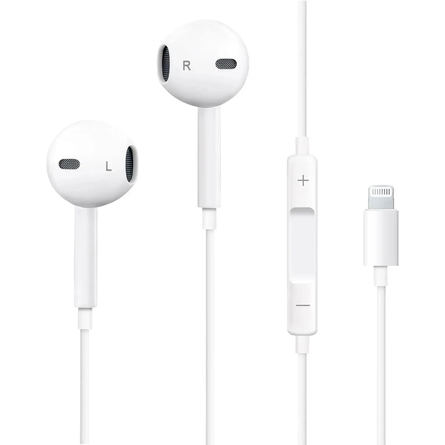 Lightning Wired Earbuds for iPhone 1 Pack Wired Earphones with Mic & Volume Control Noise Cancelling Headphones for iPhone 14/13/12/11/SE/XR/XS/X/8/7