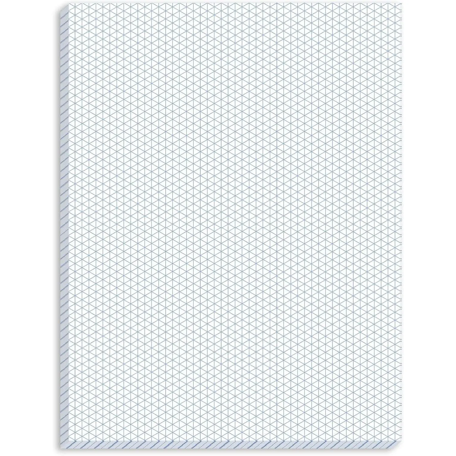 50 Sheets 8.5" x 11" Isometric Graph Paper Pad Isometric Paper Drafting and Graph Pads for 3D Designs Architecture Landscaping Engineering Drafting
