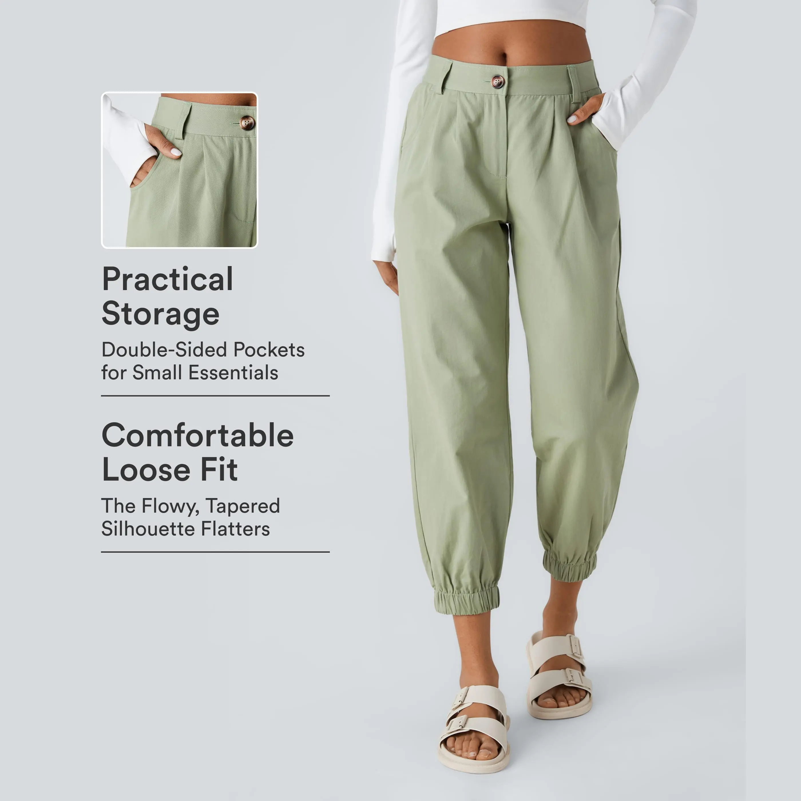 Halara Mid Rise Casual Joggers with Pockets #BackToSchool Halara Mid Rise Casual Joggers with Pockets #BackToSchool