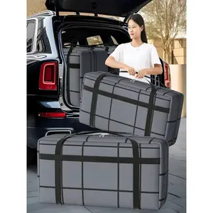 Large Capacity Thickened Dustproof Moisture-proof Storage Bag with Zipper Heavy Duty for Clothes Blankets Moving Home